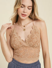 Load image into Gallery viewer, Milk Tea Lace Bralette