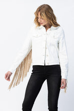 Load image into Gallery viewer, Cowgirl Denim Jacket (White)
